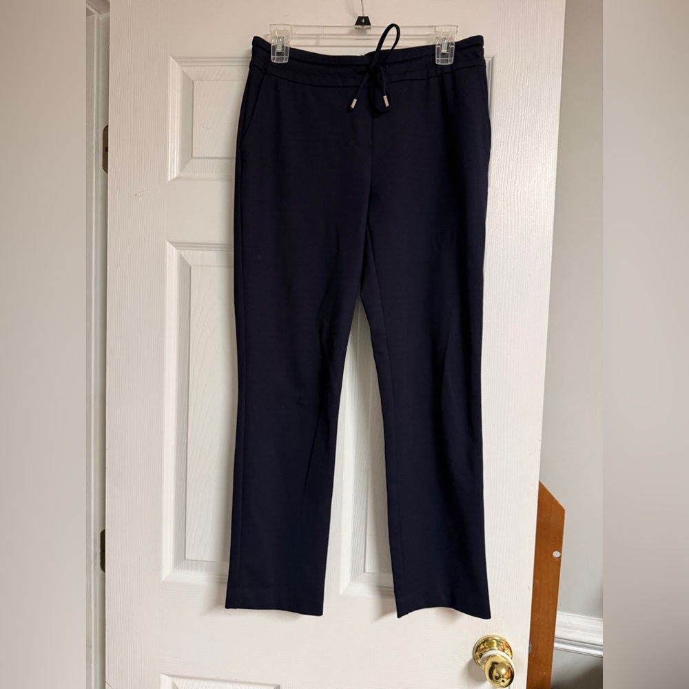 Dalia Blue & Black Drawstring Pants